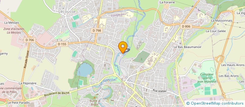 localisation de l'entreprise MADAME MARINA SALLIOT  FOUGERES