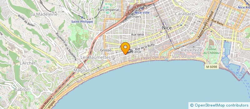 localisation de l'entreprise MADAME MARINA SALLUCE à NICE