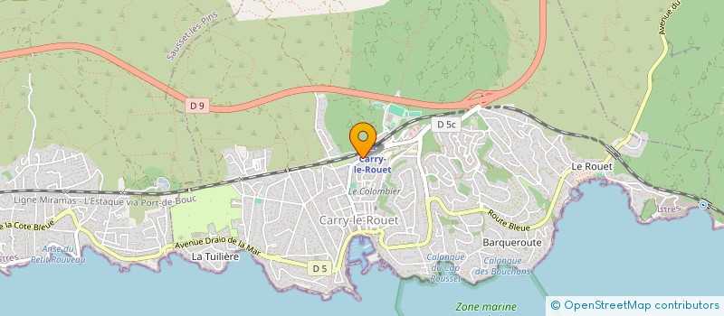 localisation de l'entreprise MADAME MARINA SECCHI  CARRY-LE-ROUET