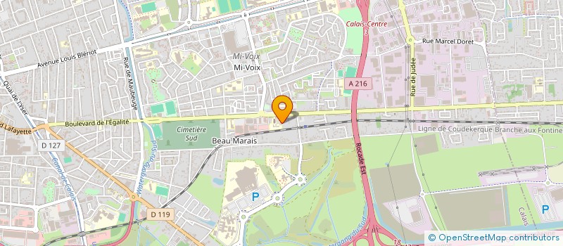 localisation de l'entreprise MADAME MARINA SELINGUE  CALAIS