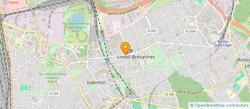 localisation de l'entreprise MADAME MARINA SHCHUKOVA  LIMEIL-BREVANNES