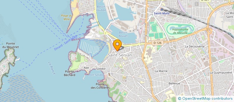 localisation de l'entreprise MADAME MARINA THIERRY  SAINT-MALO
