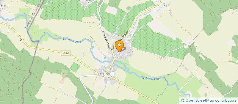 localisation de l'entreprise MADAME MARINA THIRIOT  LE BREUIL