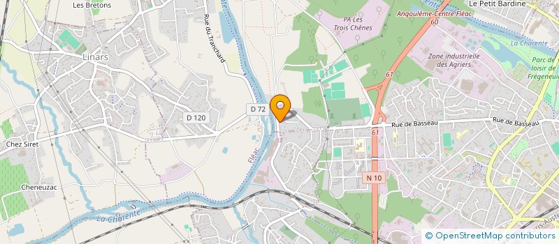 localisation de l'entreprise MADAME MARINA TRAMARD à ANGOULEME