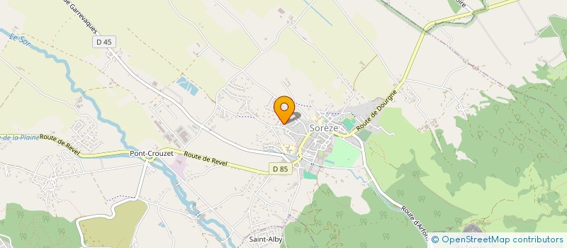 localisation de l'entreprise MADAME MARINA UHLMAN  SOREZE