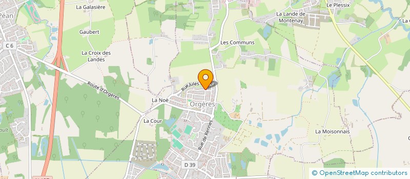 localisation de l'entreprise MADAME MARINA VALLEE  ORGERES