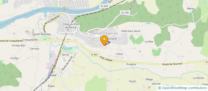 localisation de l'entreprise MADAME MARINA VILLEGAS à PENNE-D'AGENAIS