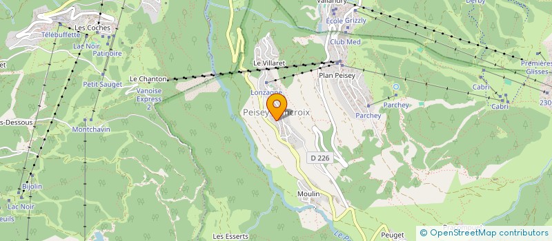 localisation de l'entreprise MADAME MARINA VILLIBORD  PEISEY-NANCROIX