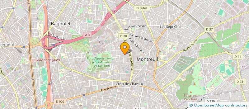 localisation de l'entreprise MADAME MARINA VIVARGENT à MONTREUIL