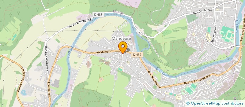 localisation de l'entreprise MADAME MARINA WOJCIK  MANDEURE