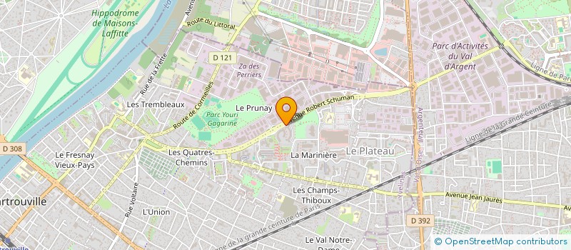 localisation de l'entreprise MADAME MARINA YERMILOVA à SARTROUVILLE