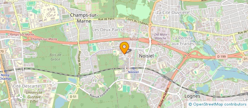 localisation de l'entreprise MADAME MARINA YEROMONAHOS  NOISIEL