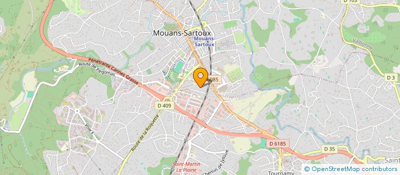 localisation de l'entreprise MADAME MARINA YUNASHEVA  MOUGINS