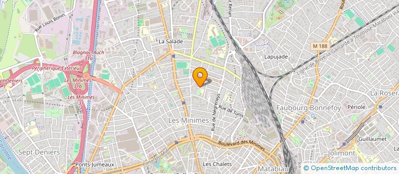 localisation de l'entreprise MADAME MARINA ZINE  TOULOUSE