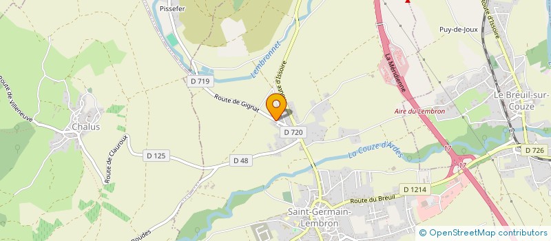 localisation de l'entreprise MADAME MARINE ALIZON  SAINT-GERMAIN-LEMBRON