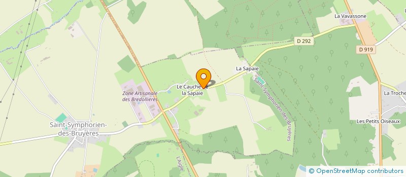 localisation de l'entreprise MADAME MARINE ALLAIS à SAINT-SYMPHORIEN-DES-BRUYERES