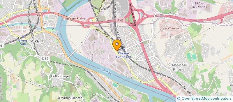 localisation de l'entreprise MADAME MARINE ALTOBELLI à CHASSE-SUR-RHONE