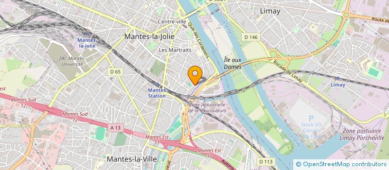 localisation de l'entreprise MADAME MARINE ALVAREZ DE BESSA  MANTES-LA-JOLIE