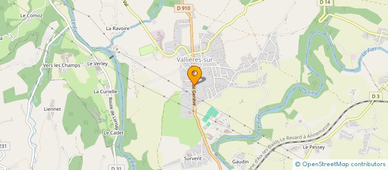 localisation de l'entreprise MADAME MARINE ANDRE  VALLIERES-SUR-FIER