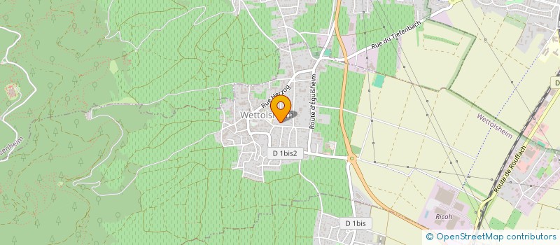 localisation de l'entreprise MADAME MARINE ANDRE  WETTOLSHEIM