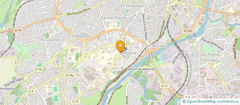 localisation de l'entreprise MADAME MARINE ANDREE NADINE BISSERIER  LIMOGES