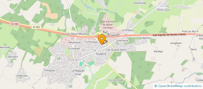 localisation de l'entreprise MADAME MARINE ATTIEH  PLOEREN