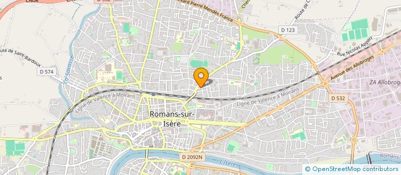 localisation de l'entreprise MADAME MARINE ATTRAZIC  ROMANS-SUR-ISERE