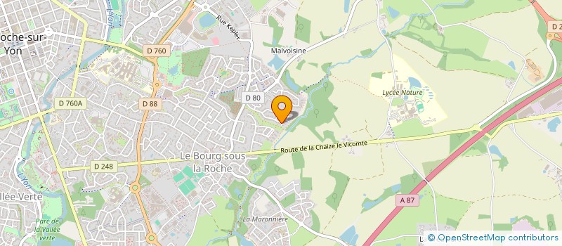 localisation de l'entreprise MADAME MARINE AUDE  LA CHAIZE-LE-VICOMTE