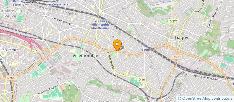 localisation de l'entreprise MADAME MARINE BA  VILLEMOMBLE