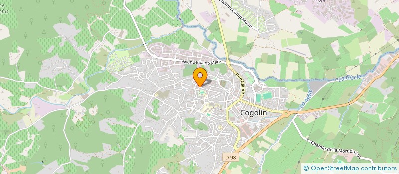 localisation de l'entreprise MADAME MARINE BACQUET  COGOLIN