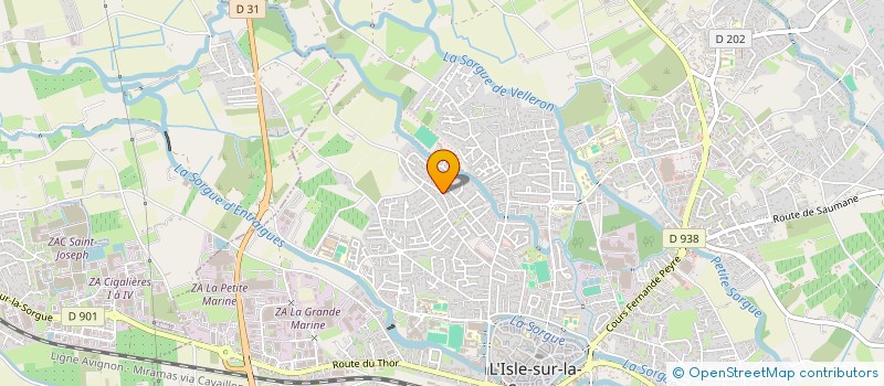 localisation de l'entreprise MADAME MARINE BAGNARO à L'ISLE-SUR-LA-SORGUE