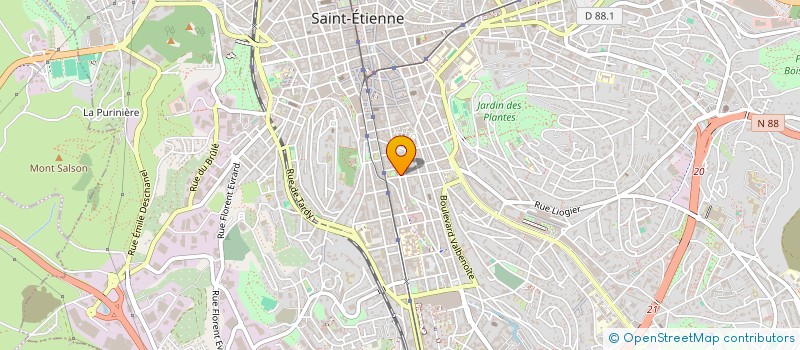 localisation de l'entreprise MADAME MARINE BALTHAZARD  SAINT-ETIENNE