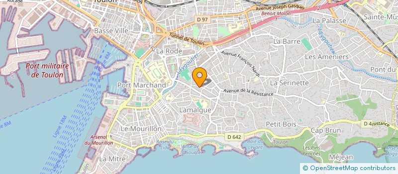 localisation de l'entreprise MADAME MARINE BARBAGLI  TOULON