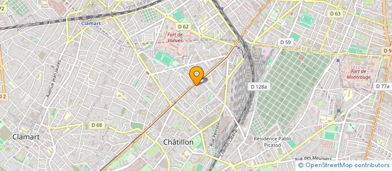 localisation de l'entreprise MADAME MARINE BARET  CHATILLON