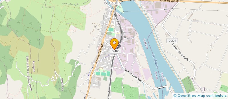 localisation de l'entreprise MADAME MARINE BARJON  SAULCE-SUR-RHONE