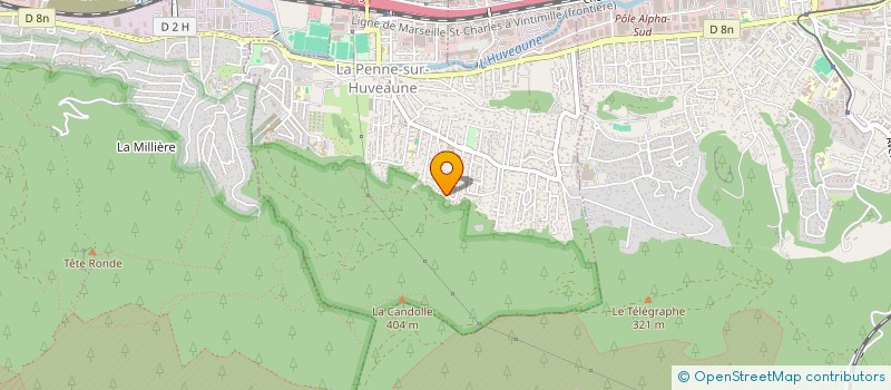 localisation de l'entreprise MADAME MARINE BASCUNANA  LA PENNE-SUR-HUVEAUNE