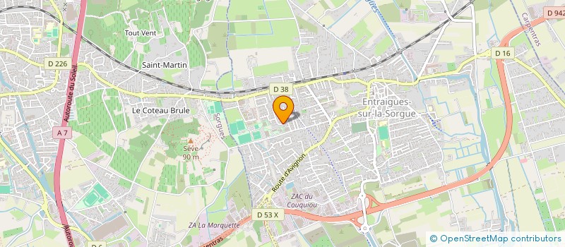 localisation de l'entreprise MADAME MARINE BASSET  ENTRAIGUES-SUR-LA-SORGUE