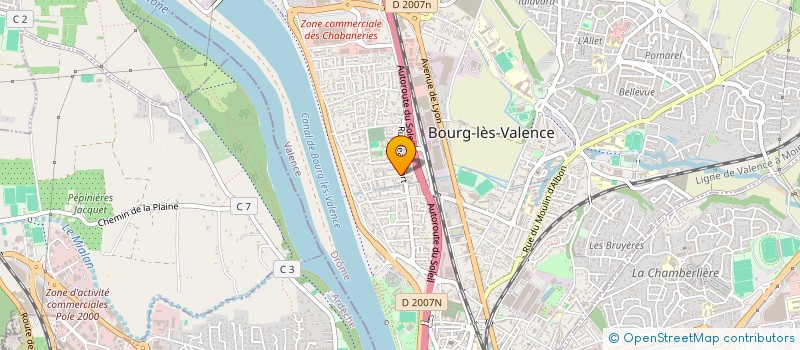 localisation de l'entreprise MADAME MARINE BAUDIN  BOURG-LES-VALENCE