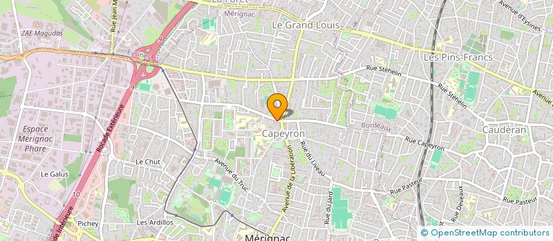 localisation de l'entreprise MADAME MARINE BAUDON-FRAYSSE  MERIGNAC