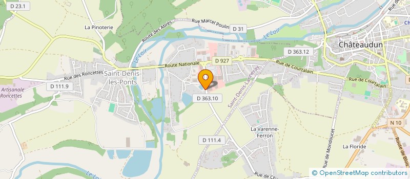 localisation de l'entreprise MADAME MARINE BAUDRON  BONNEVAL