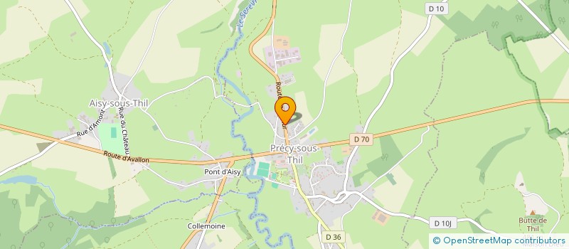 localisation de l'entreprise MADAME MARINE BAX  PRECY-SOUS-THIL