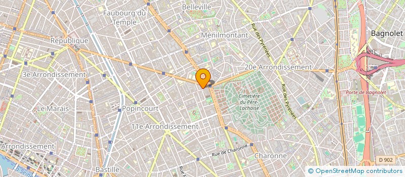 localisation de l'entreprise MADAME MARINE BECKER  PARIS