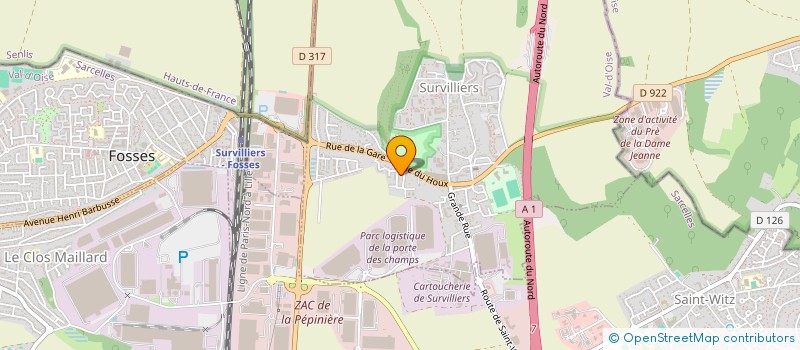 localisation de l'entreprise MADAME MARINE BEDJAI  SURVILLIERS