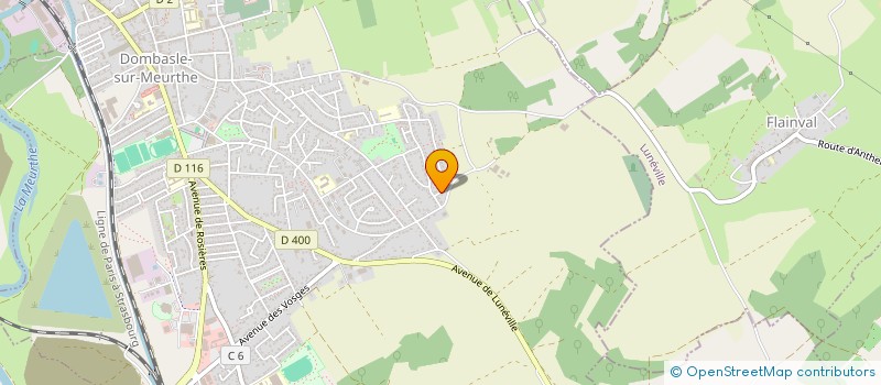 localisation de l'entreprise MADAME MARINE BEGLOT  DOMBASLE-SUR-MEURTHE