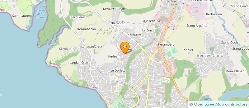 localisation de l'entreprise MADAME MARINE BEGUE  CONCARNEAU