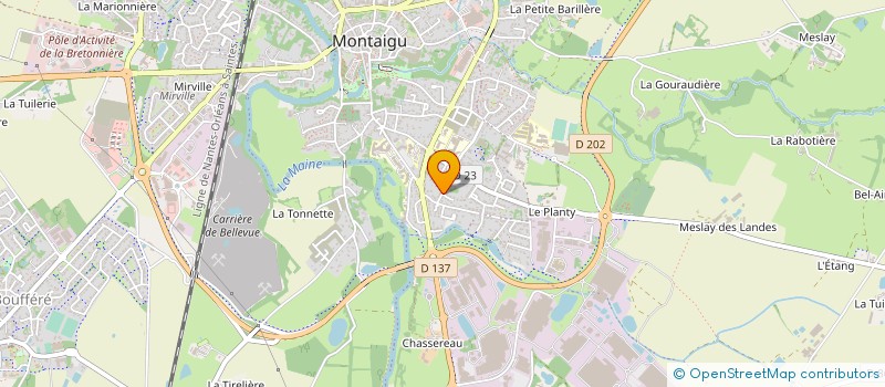 localisation de l'entreprise MADAME MARINE BELAUD à MONTAIGU-VENDEE