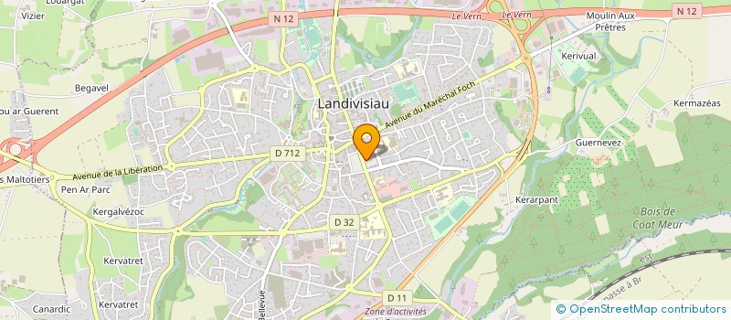 localisation de l'entreprise MADAME MARINE BELLI  LANDIVISIAU