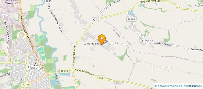 localisation de l'entreprise MADAME MARINE BELOTTI  FLEURANCE