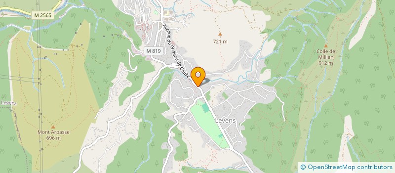 localisation de l'entreprise MADAME MARINE BERARDO  LEVENS