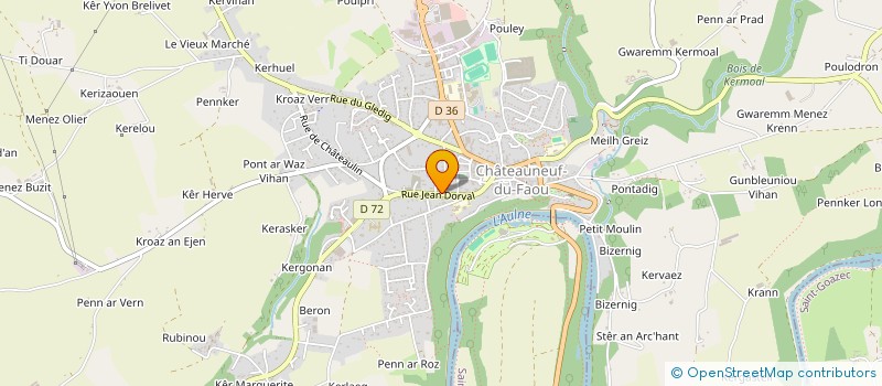 localisation de l'entreprise MADAME MARINE BERGER à CHATEAUNEUF-DU-FAOU